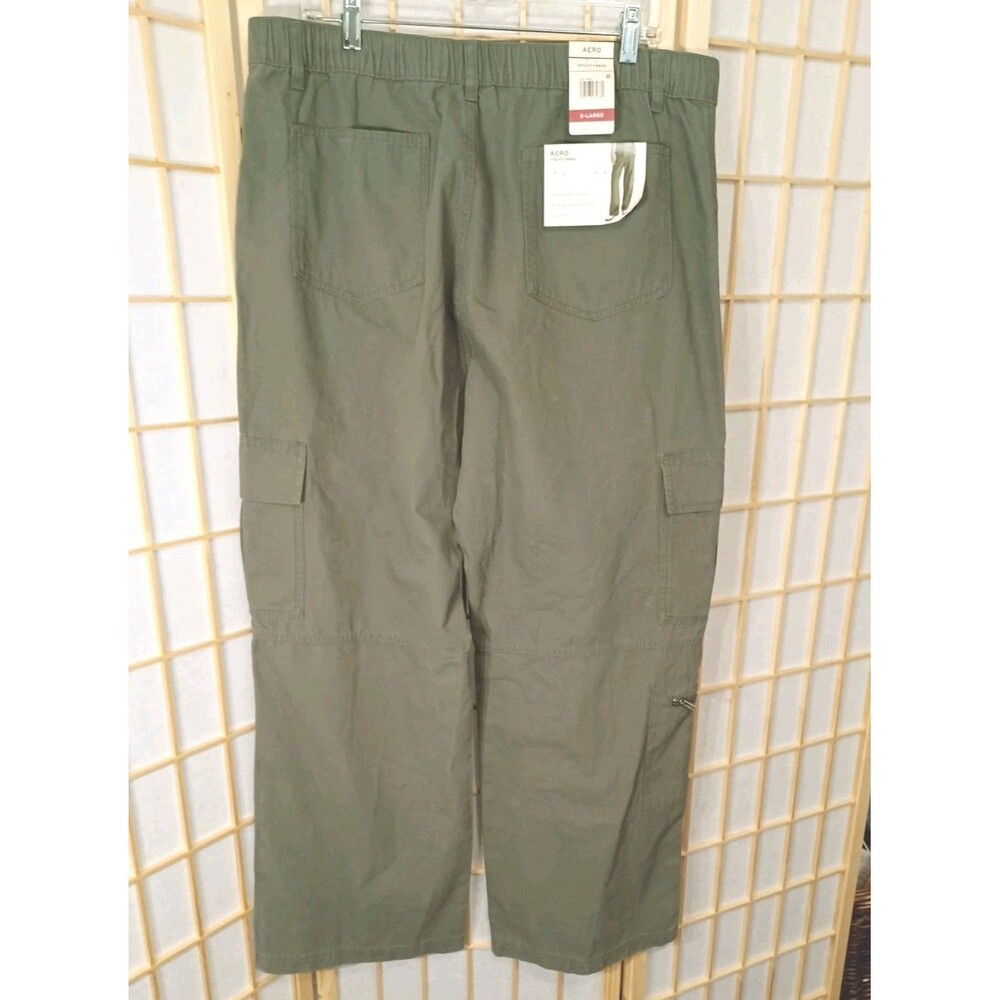 Aeropostale Women's Green Utility Cargo Pants  Mid-rise Relax Fit  XL - Picture 4 of 12